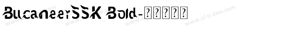 BucaneerSSK Bold字体转换